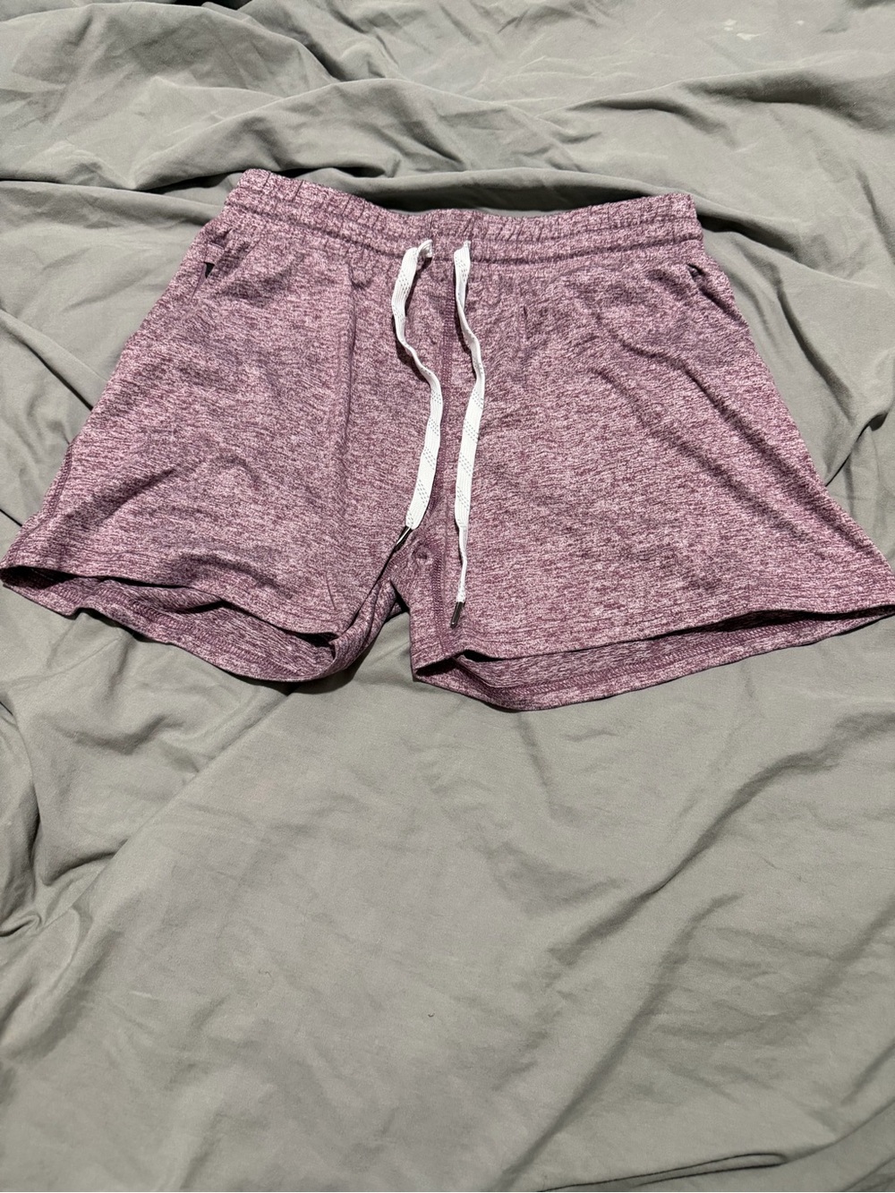 Pacific Trail  Women’s Small Burgundy Marled Drawstring Athletic Shorts-Small